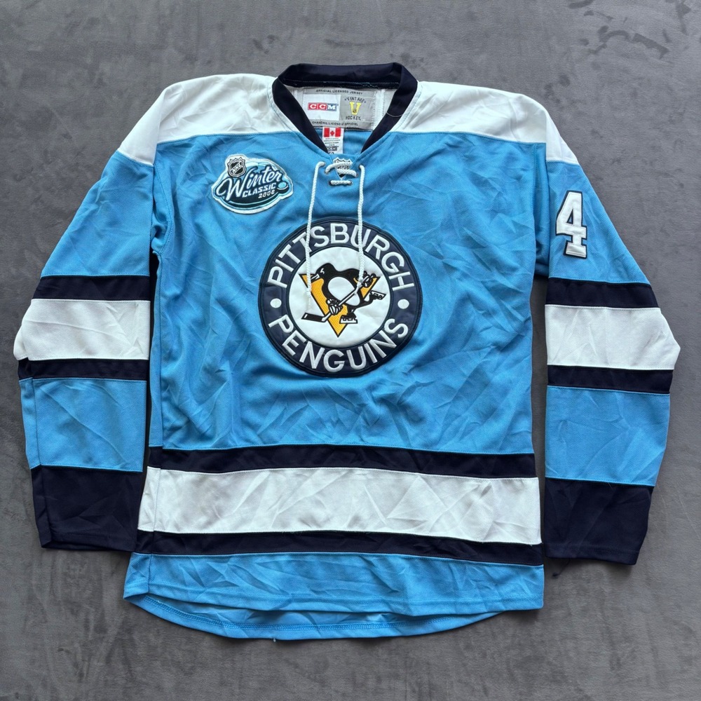 CCM Pittsburgh Penguins Winter Classic 2008 Jersey Blue Mens 52 7187A Canada